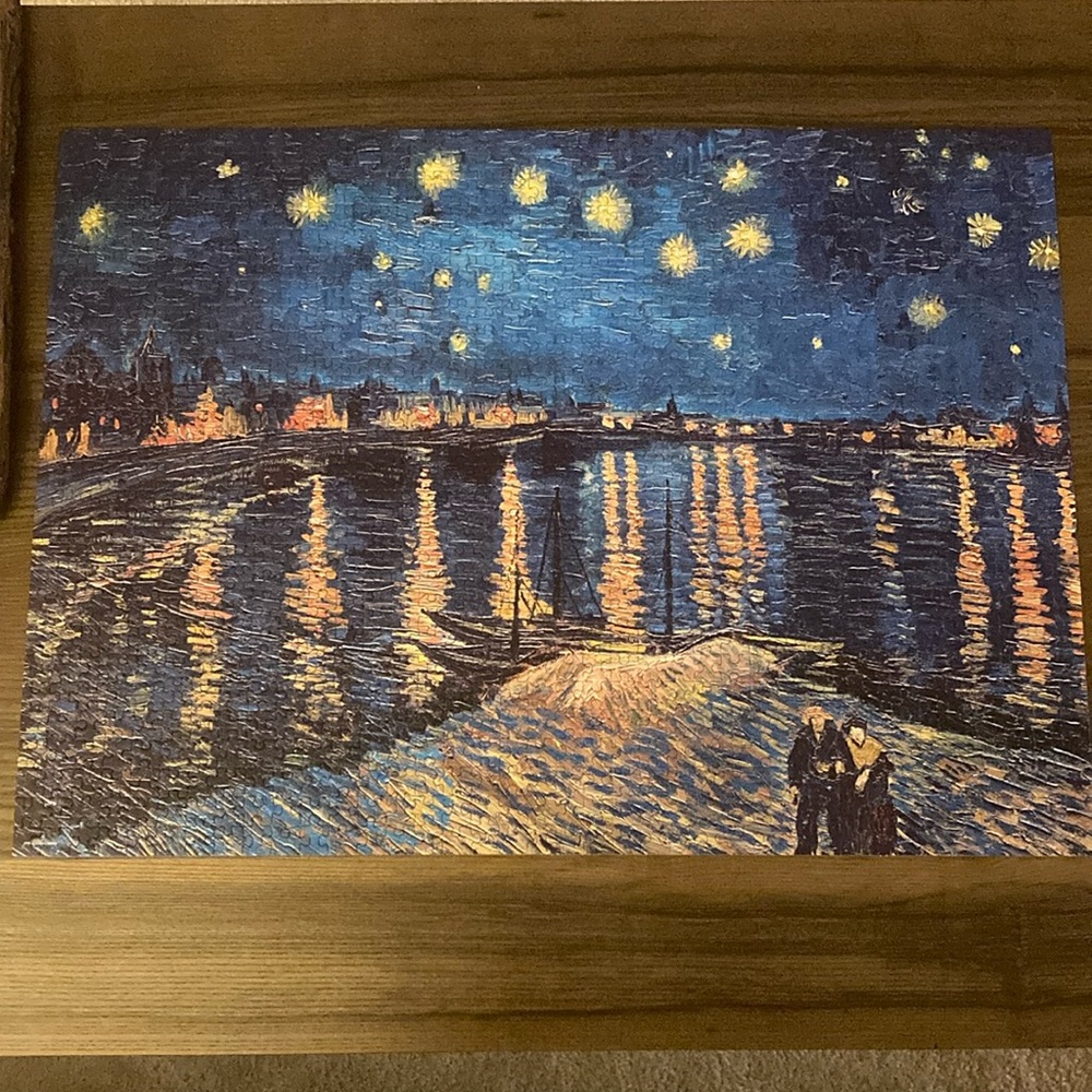 Museum quality Vincent Van Gogh, “The Starry Night Over the Rhone” puzzle